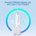 Dental Cleaner IPX7 Cordless Water Flosser 300ml Rechargeable Water Flosser