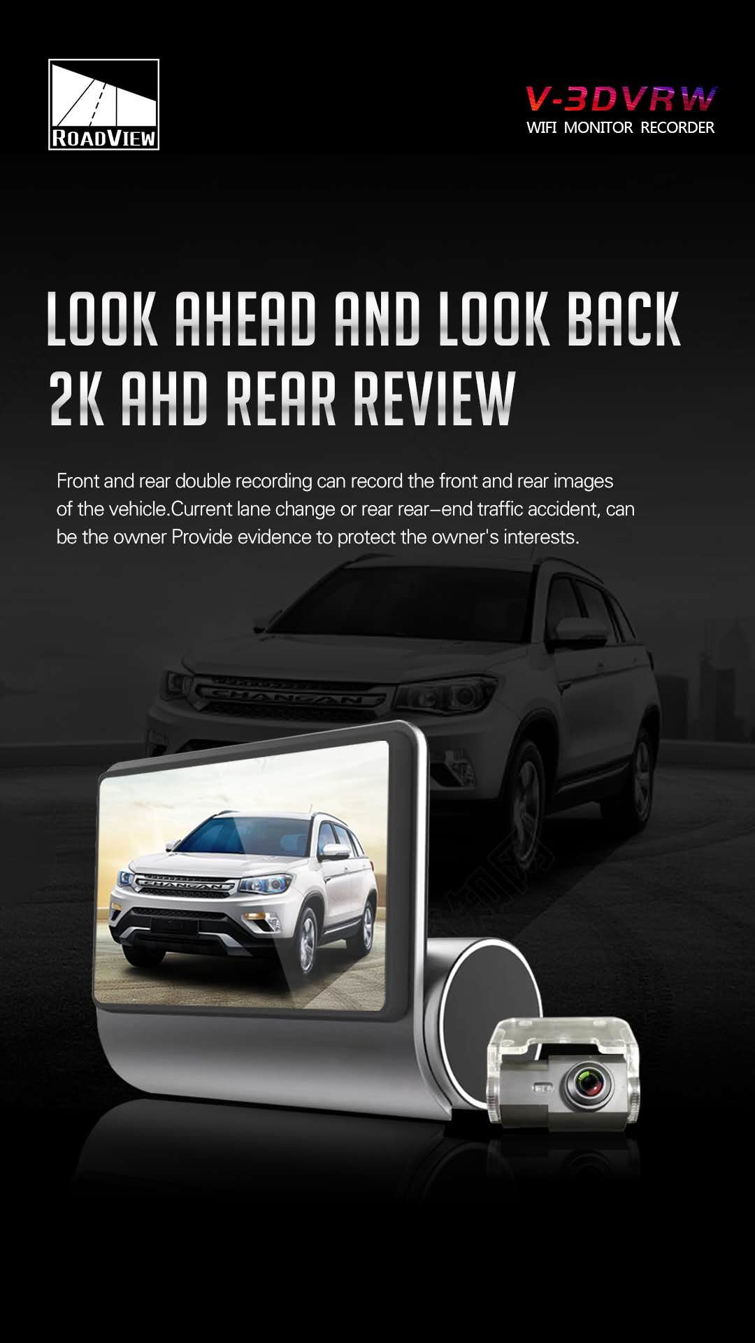 Parking Monitor Cycle Recording Full HD Car DVR 1080p Dashcams For Cars