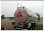 Heavy Oil Fuel Tank Trailer Widely Used To Transport , Tractor Trailer Fuel Tank