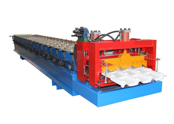 Iron Sheet Glazed Tile Roll Forming Machine Low Energy Consumption ISO9001