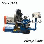 Conventional Flange Lathe , Large High Precision Lathe Machine Pipe Connector