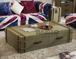 Wholesale classic old style antique canvas coffee table box furniture from china suppliers