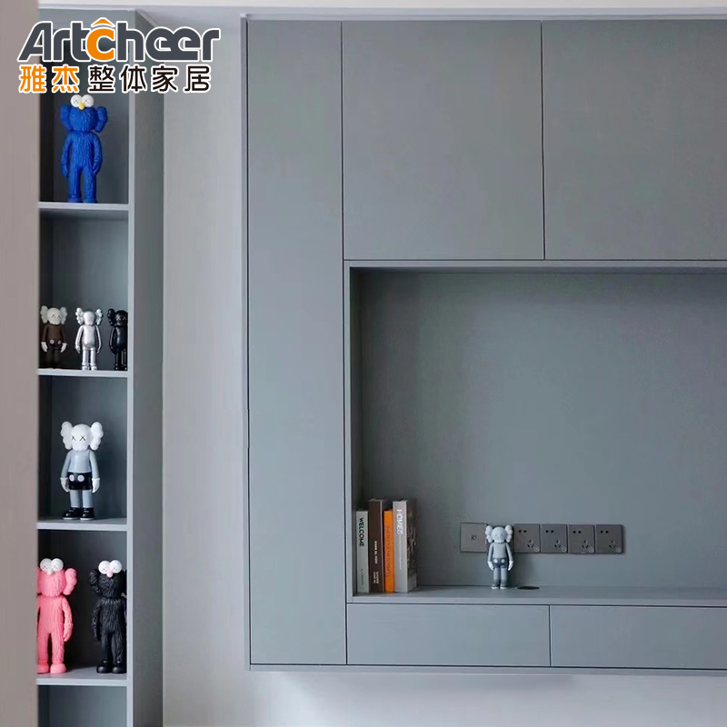 Bedroom Wall TV Cabinet in Wooden Material with Customized Size and Mail Packing