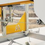 2000 KG Weight Wood Cutting Saw Machines With 36 Inch Band Sawmill Diesel Motor