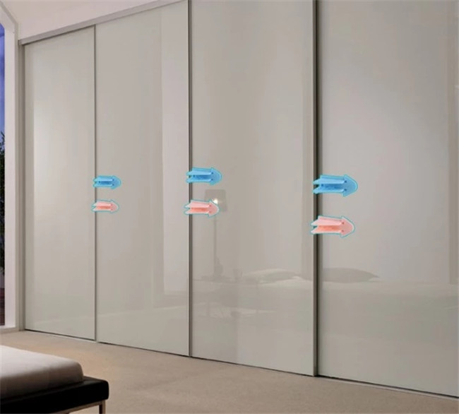 Folding Aireplane Shape Child Safety Window Locks Prevent Baby Sliding Plastic Material