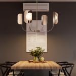 Nordic rose chandelier Metal G9 Led Living Room Plate Shiny Bedroom LEAF