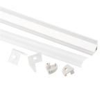 Milky Cover V Shape Cabinet Light Led Extrusion Profile Surface Mounted