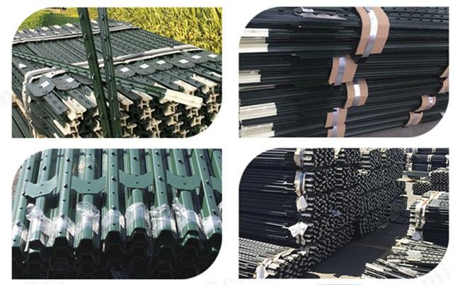 Heavy Duty 1.25 Ib/Ft Painted Steel Studded T Post