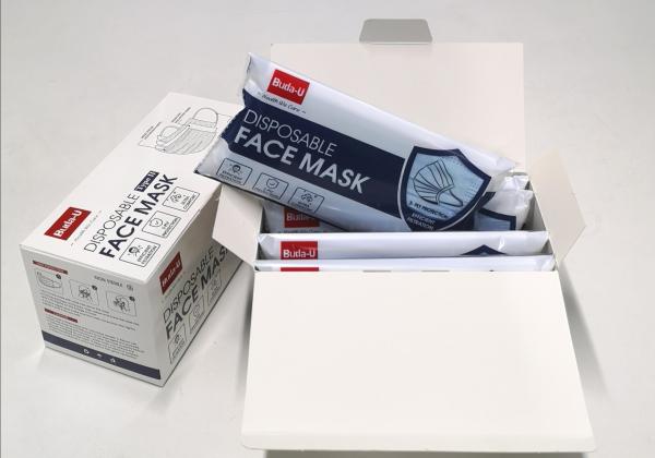 Buda-U Disposable Medical Face Mask , Disposable 3PLY Face Mask FDA ASTM F2100