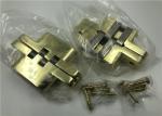 Flush Look SOSS Hinges For Hidden Doors Gold Plated Surface Finishing