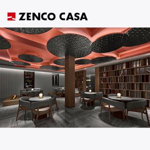 Wholesale Hotel Leisure Furniture Set With Marble Round Table And Leather Lounge Chairs from china suppliers