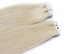Straight Tape In Human Hair Extensions , Double Dawn Dark Brown Tape In Hair