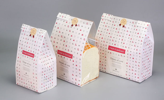 Greaseproof 40gsm-150gsm Takeaway Paper Bags For Food Packaging