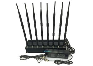 Wholesale High Power Cell Phone Signal Jammer , Cell Phone Blocker Jammer Eight Antennas from china suppliers