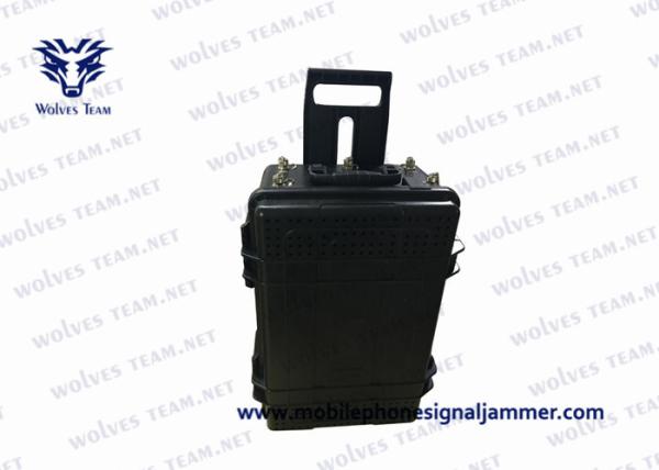 High Power Cell Phone Signal Jammer Waterproof Convoy 20 - 6000Mhz Vehicle Bomb