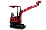 Red Color Mini Excavator Machine For Foundation Construction