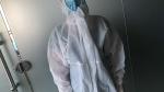 Breathable Disposable Isolation Suit , Disposable Safety Clothing Dustproof