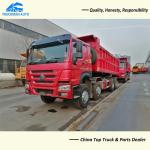 12 Wheel 25 Cubic Meter SINOTRUK HOWO Heavy Duty Dump Truck With RHD Cabin