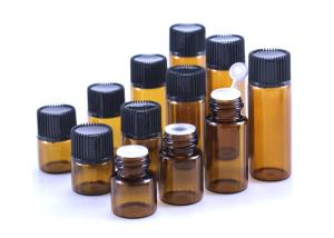 Wholesale 1ml 2ml 3ml 5ml Essential Oil Glass Bottle Amber Glass Vial With Plug from china suppliers