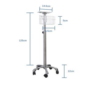 Wholesale Powder Coating Patient Monitor Trolley 5.6kg for Hospital Use from china suppliers