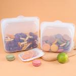 Stand Up Platinum Food Grade Silicone Reusable Storage Bag Leakproof Dishwasher