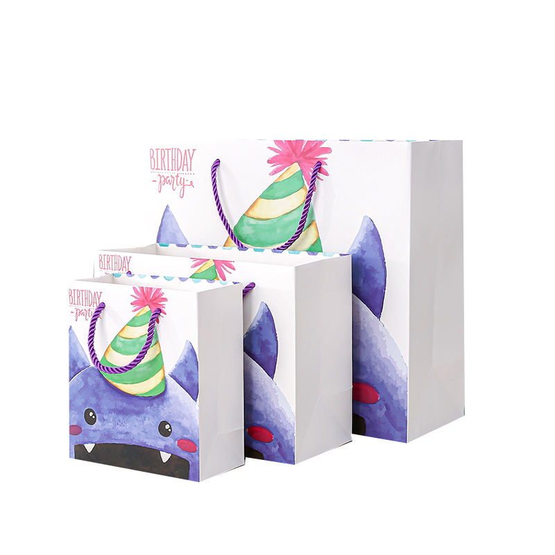 CMYK Partone Shopping Gift Bag for Custom Design 250 Gsm Art Paper Clothes Packaging