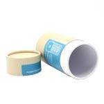 Biodegradable Custom Kraft Cylinder Box Cardboard Round Box Cosmetic Paper