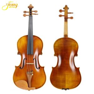 Wholesale china famous violin brand Pure handmade, hand-carved head, high-quality ebony fingerboard, full of elasticity, feel good from china suppliers