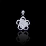 Original Design Silver Cubic Zirconia Pendant / Pure 925 Charm Silver Pendant