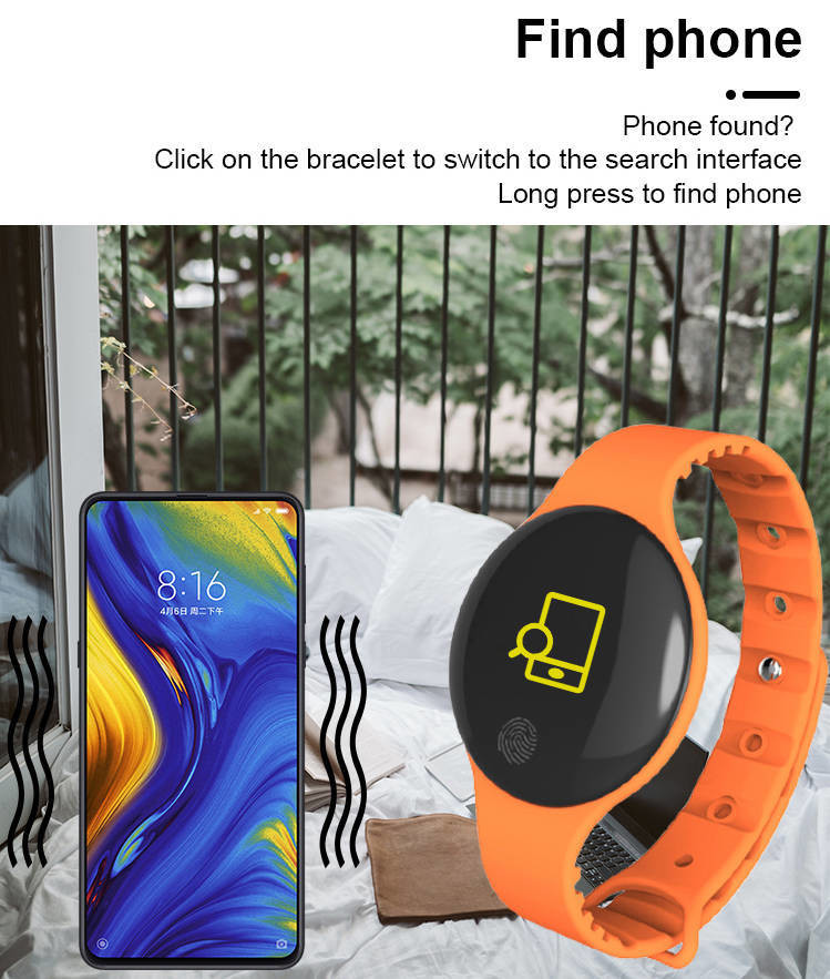 Bluetooth 5.2 Fitness Tracker ROM 512kB Body Temperature Remote Camera For Women