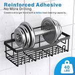 No Drilling Large Capacity Rustproof Stainless Steel Bathroom Organizer Bathroom