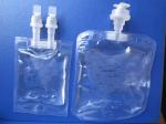 Double Port Non PVC Infusion Bag SGS 1000ml Normal Saline Bag