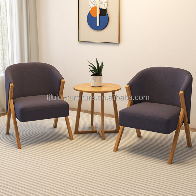 Comfortable Modern Luxury Velvet Soft Sofa Living Room Lounge Solid Wood Lazy Upholstered White Chair for Dining Chair