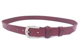 Wholesale Soft Double Loop Women Leather Waist Belts With Single Prong Buckle from china suppliers