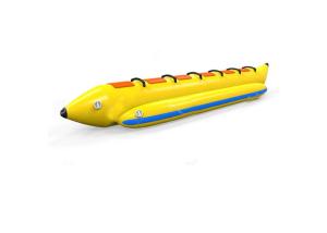 Wholesale Water Park Inflatable Water Trampoline , Blow Up Banana Boat 0.9mm Plato PVC Tarpaulins from china suppliers