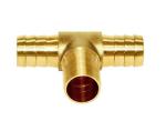 19/32'' Hose Barb Tee 3 Way Union Brass Tee Fitting