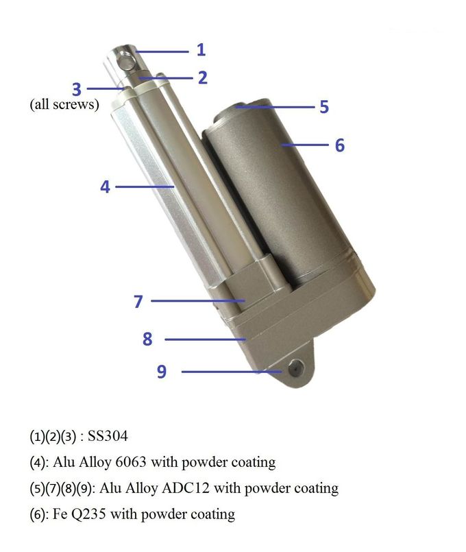 12volt Feedback Linear Actuators Mini 330lbs force, Electric Actuator With 2''4''6'' stroke