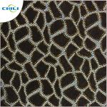 Flocked Glitter Leather Fabric 1.0mm Thickness 54/55" Width Abrasion Resistant