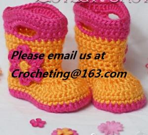 Wholesale New shoes for baby girl 12 colors knitted booties Newborn crochet booties baby moccasins first walker shoes from china suppliers