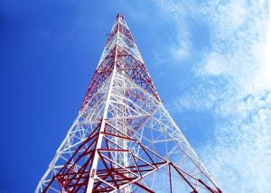 Wholesale 3 / 4 Legs Angle Steel Tower , Multi Circuit Silver High Tension Tower from china suppliers