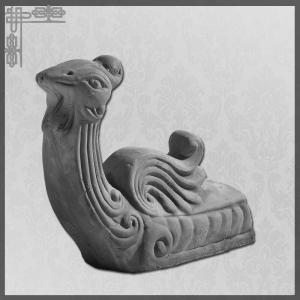 Wholesale Buddhist Temple Decorative Chinese Roof Ridge Tile With Phoenix Pattern from china suppliers