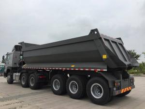 Wholesale Mechanical Suspension Heavy Duty Semi Trailers , U Shape 40 T Load Capacity Rear Dump Tipper Semi Trailer from china suppliers