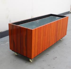 China Decorative Rectangle Planter Box , Outdoor Flower Planter 800×500×500mm Size on sale