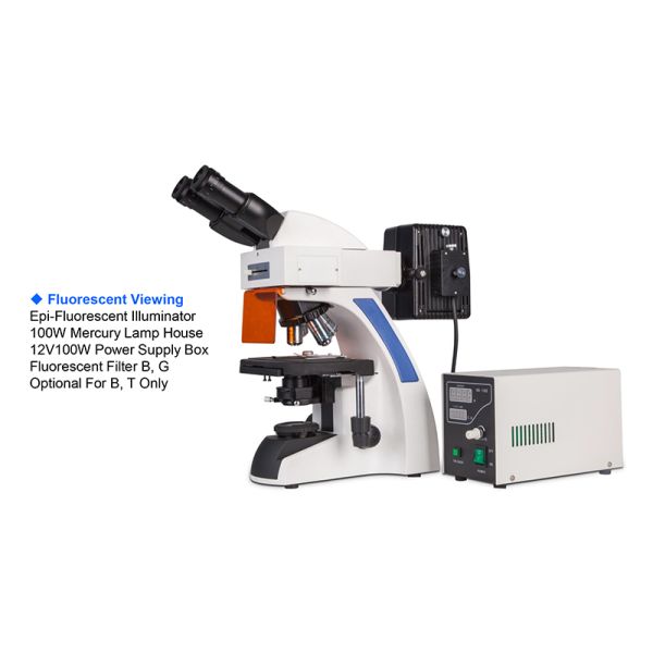 infinity Plan Achromatice Compound Optical Microscope 3W LED A12.1502 Backward Quadruple Nosepiece