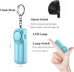 130db Personal Safety Alarms Keychain Self Defense Alarms For Girls Elderly With