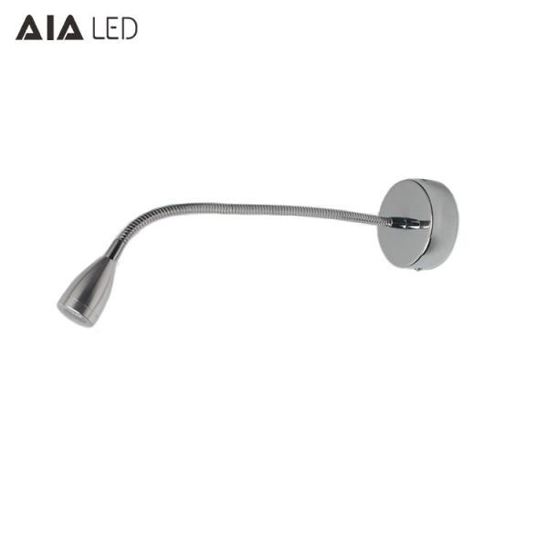 IP40 surface mounted flexible led reading wall light 3W Interior LED bedside