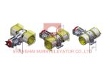 Elevator Driving Electrical Motor Gearless Traction Machine For Lift