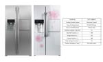598L Low Power Low Noise Frost Free Side By Side Refrigerator Freezer Super