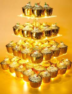 Wholesale Pastry 4 Tier Acrylic Cupcake Stand For Birthday Wedding Party from china suppliers