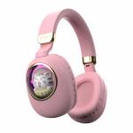 Cute Cat Ear Bluetooth Headphones , Wireless Bluetooth Noise Cancelling